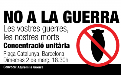 Ens sumem a dir No a la Guerra