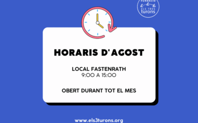 Horaris d’atenció al públic durant l’estiu