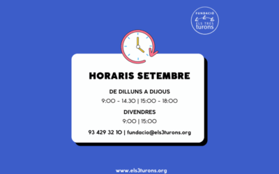 Horaris d’atenció al setembre