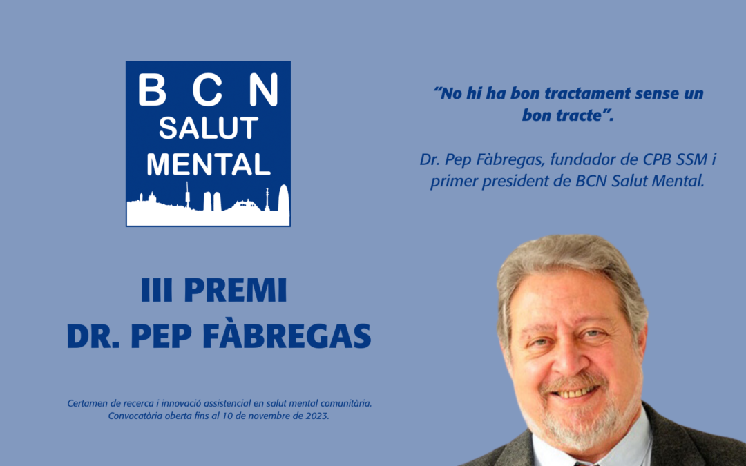 Oberta la convocatòria del III Premi Dr. Pep Fàbregas