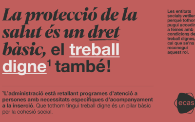 Les entitats socials exigeixen polítiques d’ocupació responsables