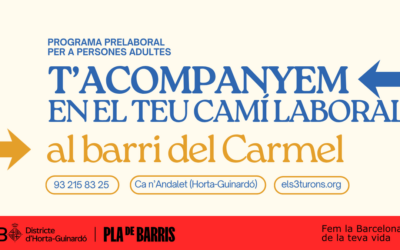 El projecte prelaboral del Carmel acompanya persones adultes en el camí cap a noves oportunitats laborals
