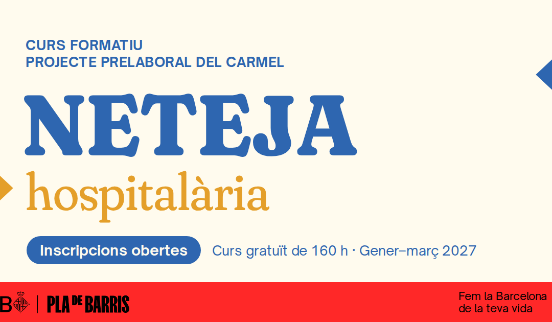 El Projecte Prelaboral del Carmel engega un curs gratuït de neteja hospitalària
