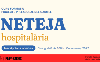 El Projecte Prelaboral del Carmel engega un curs gratuït de neteja hospitalària