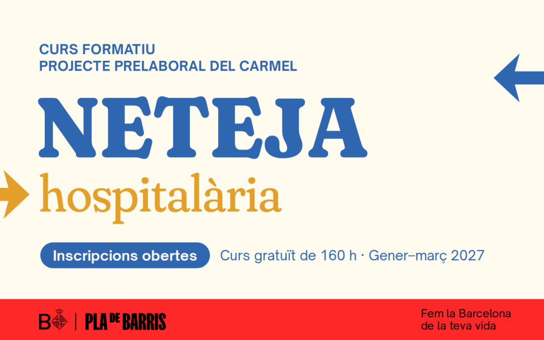 El Projecte Prelaboral del Carmel engega un curs gratuït de neteja hospitalària